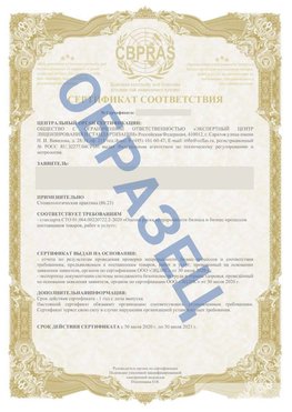 Образец Сертификат СТО 01.064.00220722.2-2020 Тында Сертификат СТО 01.064.00220722.2-2020 